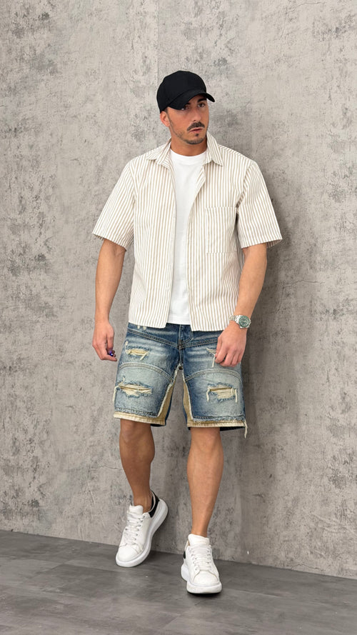 Pantaloncino Jeans Dual Tone Tear