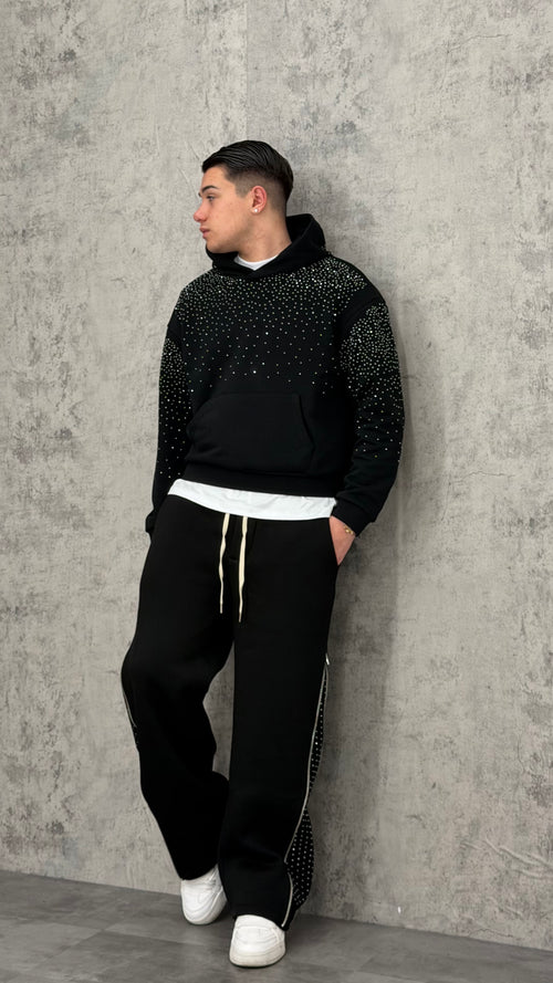 Felpa Glitter Hood Primaverile