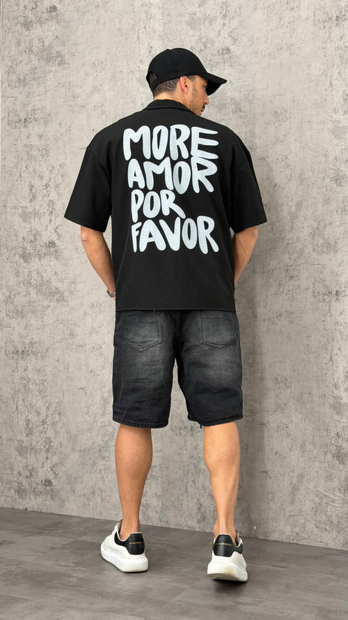 Pantaloncino Jeans Ripped Black