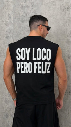 T-Shirt Smanicata SOY LOCO PERO FELIZ