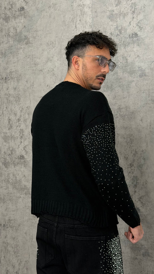 Maglioncino Crop Crystal Drop