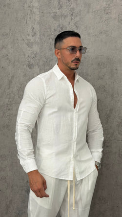 Camicia Lino Slim Fit Essential