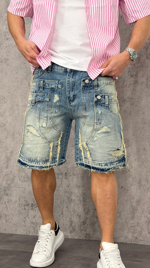 Pantaloncino Jeans Triple Button