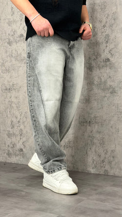 Jeans Balloon Grey Faded