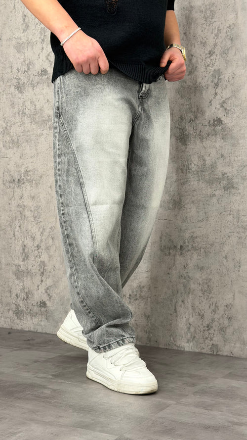 Jeans Balloon Grey Faded