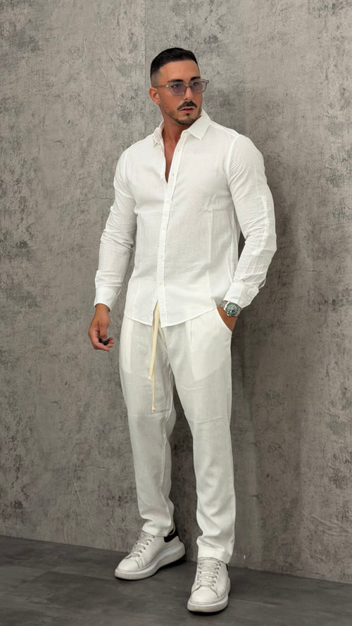 Camicia Lino Slim Fit Essential