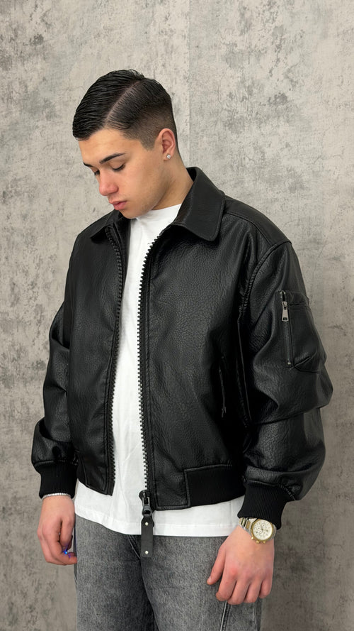 Giacca Varsity Black