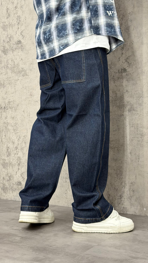 Jeans Balloon Belt Down