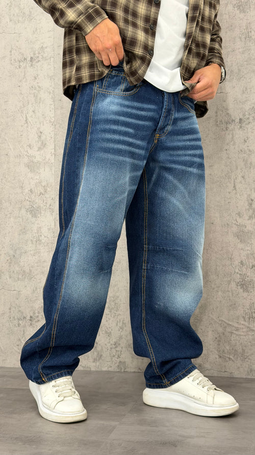 Jeans Ballon Blue Faded