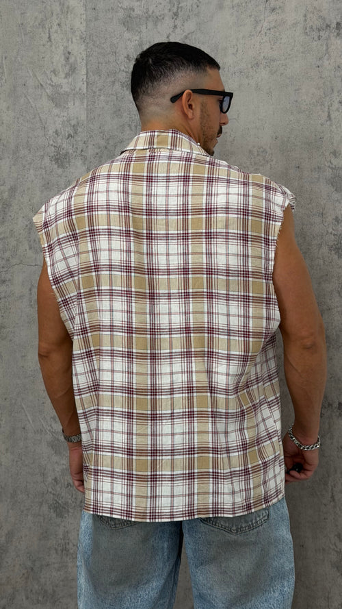 Camicia Smanicata Crystal Squared