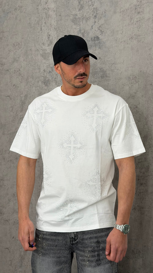 T-shirt Full Cross Crystal