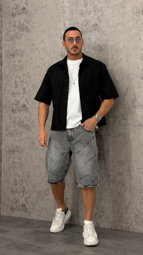 Pantaloncino Jeans Stitch Diamond