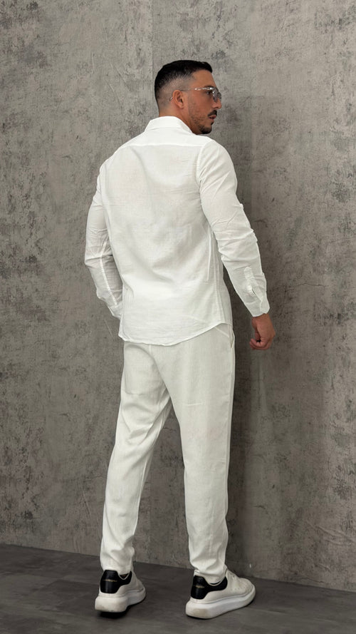 Camicia Lino Slim Fit Essential