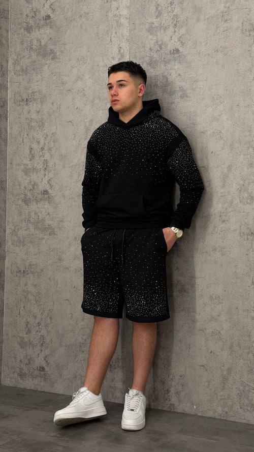 Felpa Glitter Hood Primaverile Regular