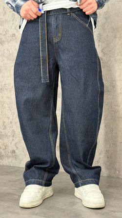 Jeans Balloon Belt Down