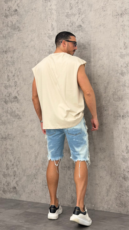 Pantaloncino Jeans Destroyed