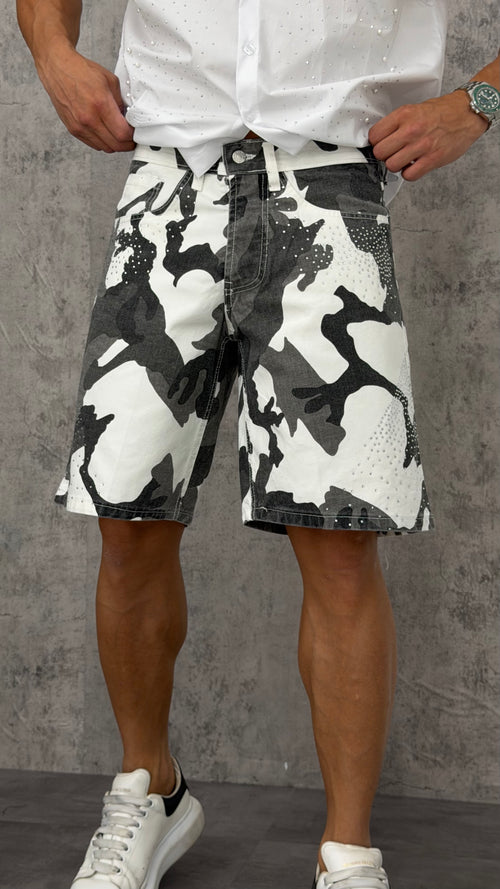 Pantaloncino Grey Military Shine