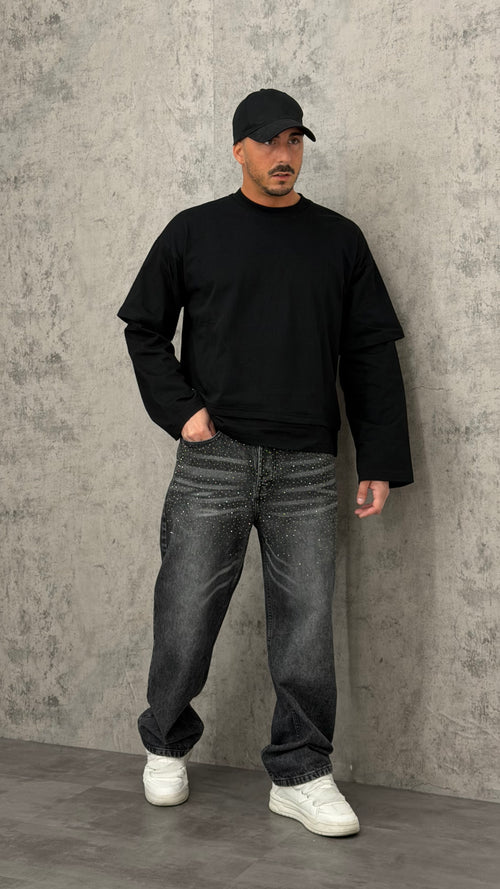 Jeans Baggy Black Diamond