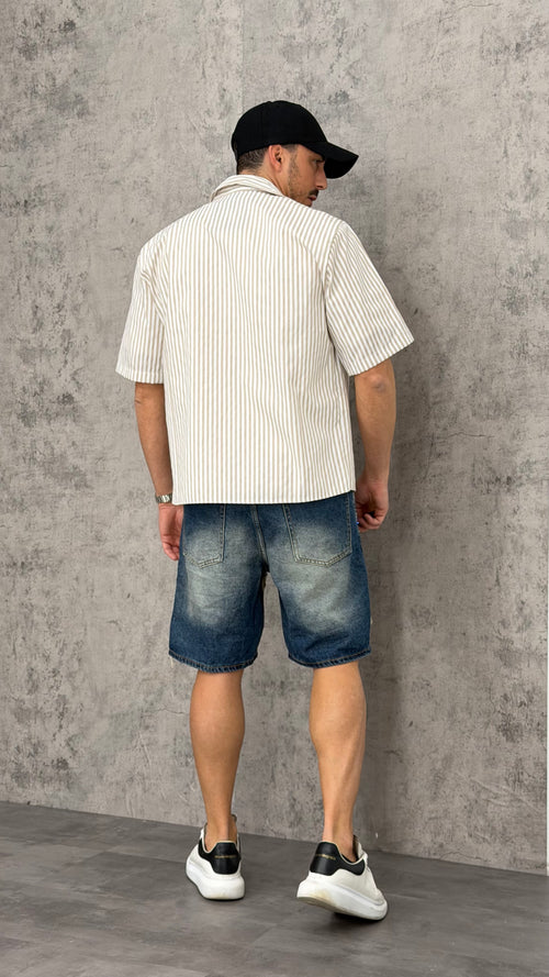 Pantaloncino Jeans Dual Tone Tear