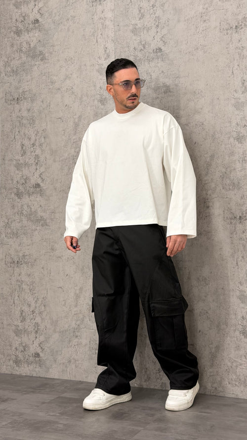 Maglia Longsleeve Crop Essential