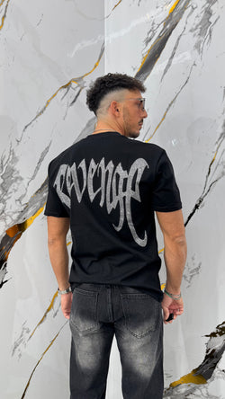 T-shirt Revenge Silver Strass