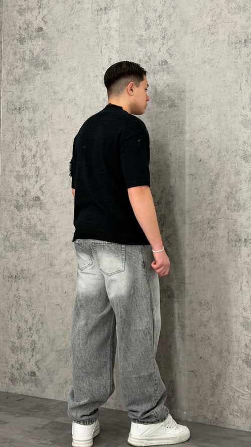 Jeans Balloon Grey Faded