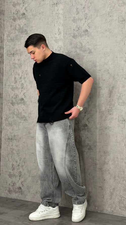 Jeans Balloon Grey Faded