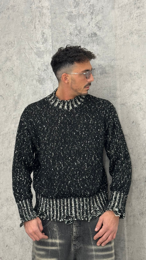Maglione Girocollo Destroyed