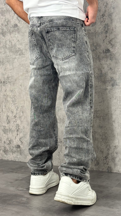 Jeans Baggy Shimmer Grey