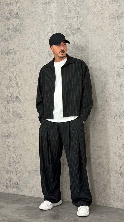 Pantaloni Wide Stripe Taylored