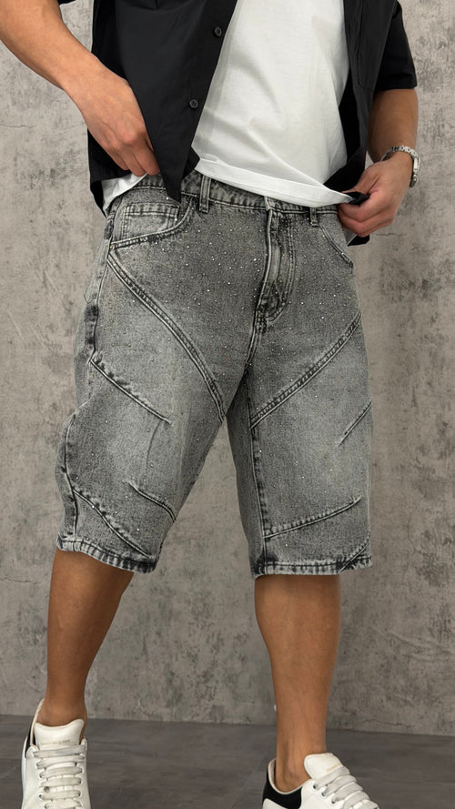 Pantaloncino Jeans Stitch Diamond