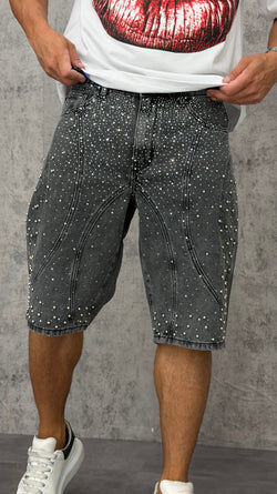 Pantaloncino Denim Steel Shine