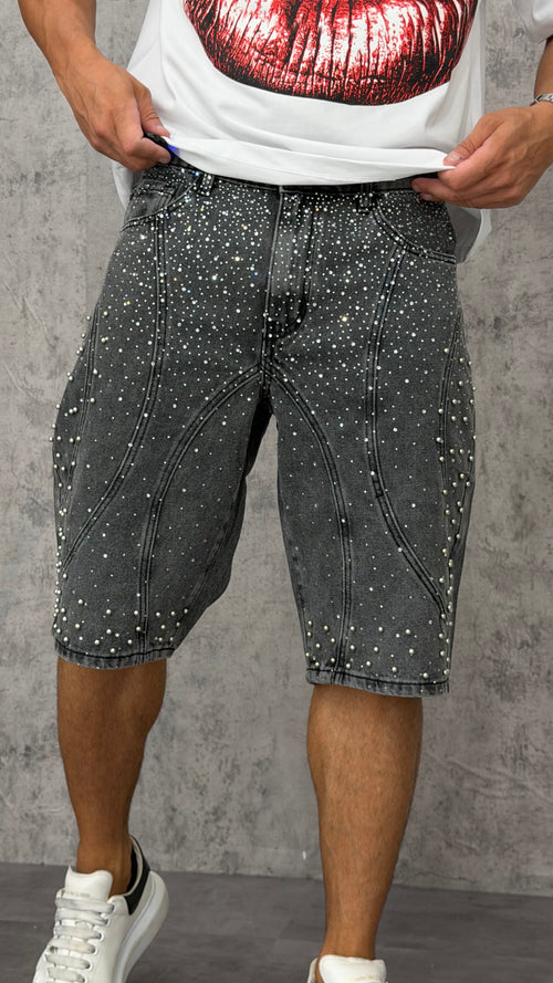 Pantaloncino Denim Steel Shine