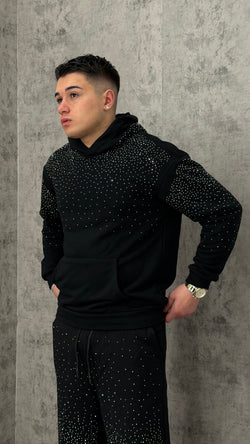 Felpa Glitter Hood Primaverile Regular