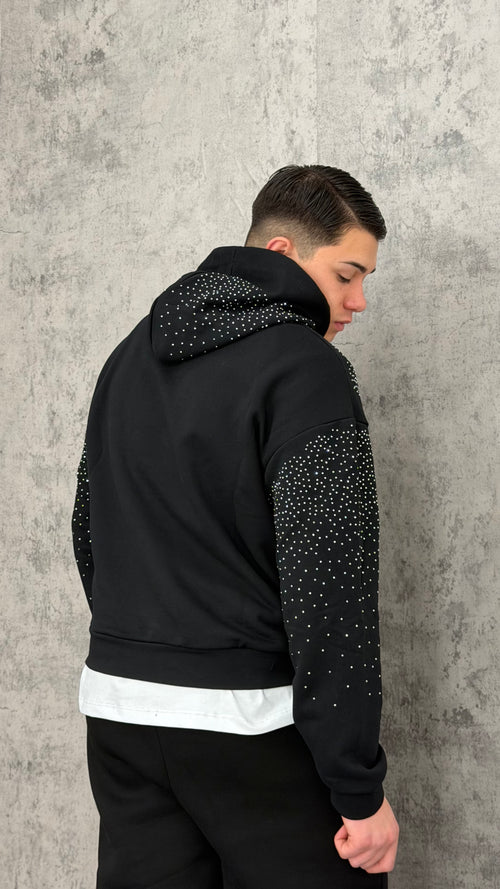 Felpa Glitter Hood Primaverile