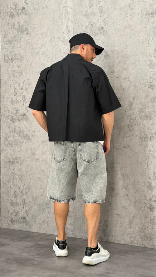 Pantaloncino Jeans Grey Cross