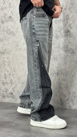 Jeans Flare Grey Spark