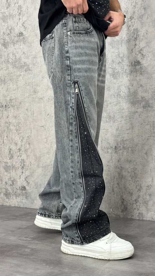 Jeans Flare Grey Spark