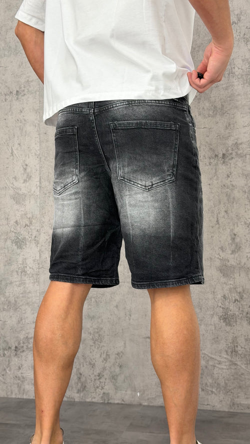 Pantaloncino Jeans Paint Zipped