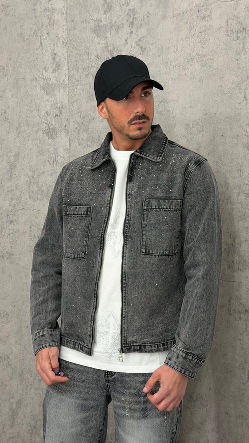 Giacca Denim Grey Sparkle