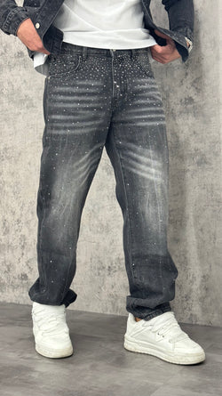Jeans Baggy Shimmer Black