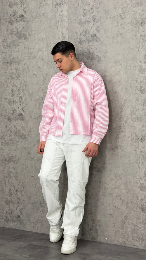 Jeans White Balloon Stitch