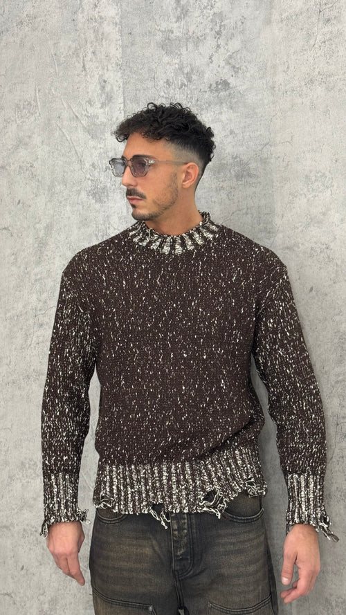 Maglione Girocollo Destroyed